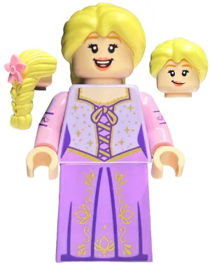 Rapunzel - Minifigure, Bright Pink Flower