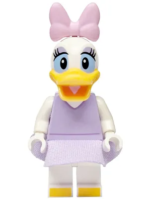 Daisy Duck - Lavender Top and Skirt, Bright Pink Bow