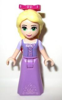 Rapunzel - Mini Doll, Lavender and Magenta Bows, Medium Lavender Skirt