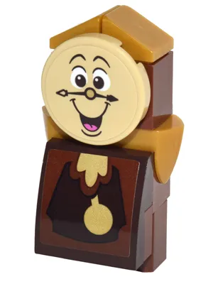 Cogsworth - Dark Brown Curved Front with Face and Body Stickers