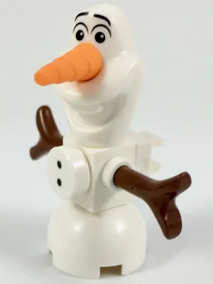 Olaf, Buttons, Clip on Back - Brick Built