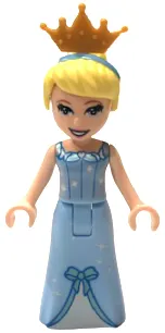 Cinderella - Dress with Sparkles and Bow, Pearl Gold Tiara