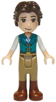 Flynn Rider - Mini Doll, Dark Turquoise Vest, Thick Hinge