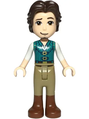 Flynn Rider - Mini Doll, Dark Turquoise Vest, Thin Hinge