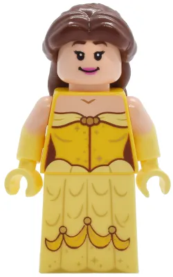 Belle - Minifigure, Dress with Gold Sparkles