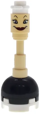 Fifi (Babette) - White Flower Top, Dark Red Lips