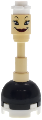 Fifi (Babette) - White Flower Top, Dark Red Lips