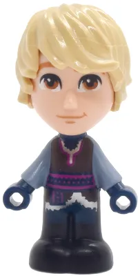 Kristoff - Micro Doll, Dark Brown Shirt, Dark Blue Shorts, Closed Mouth Grin