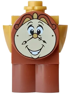 Cogsworth - Printed Face with Teeth, Log Profile Body