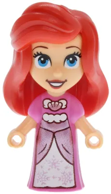 Ariel - Micro Doll, Human, Medium Tan, Dark Pink Dress