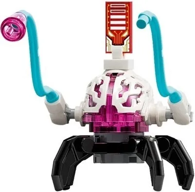 Cyber Brain Spider - 4 Legs, Medium Azure Appendages, Black Claws