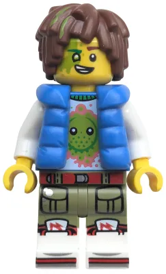 Mateo - Z-Blob Shirt, Blue Puffer Vest, Hair with Lime Streaks (6527186)
