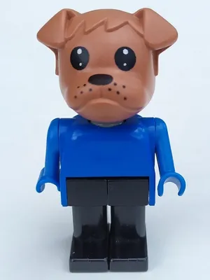 Fabuland Bulldog - Bertie Bulldog, Brown Head