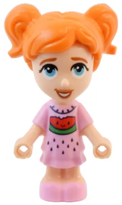 Friends Ella - Micro Doll, Bright Pink Dress with Watermelon