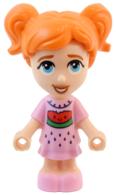 Friends Ella - Micro Doll, Bright Pink Dress with Watermelon
