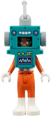 Friends Zac - Dark Turquoise and Orange Robot Costume