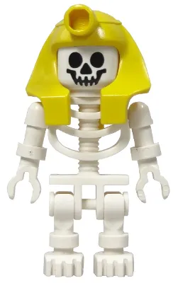 Skeleton with Standard Skull, Yellow Mummy Headdress