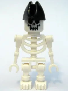 Skeleton - Evil Skull, Straight Mechanical Arms with Vertical Grip, Black Bicorne Hat