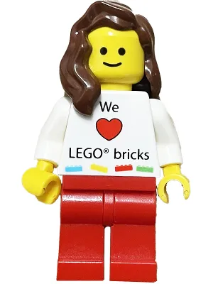LEGO Kladno Girl We Heart LEGO bricks Minifigure