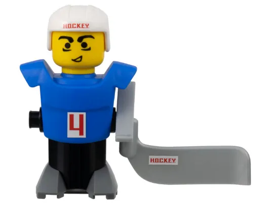 McDonald's Sports Hockey Player - Blue Torso and Black Base with Stickers