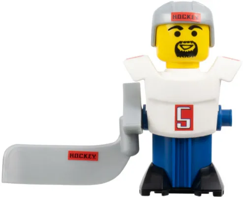 McDonald's Sports Hockey Player - White Torso and Blue Base with Stickers