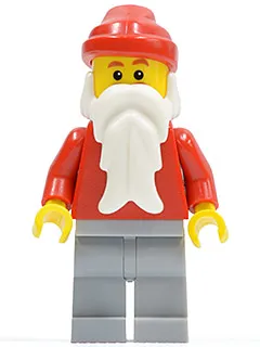 Santa, Light Bluish Gray Legs