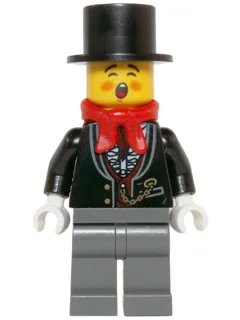 Caroler, Male - Tuxedo Shirt and Gold Watch Fob