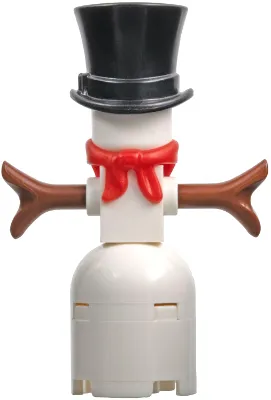 Snowman with 2 x 2 Round Brick as Legs