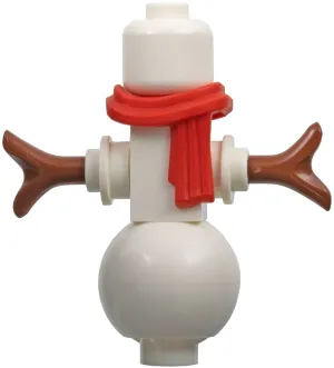 Snowman - Red Scarf, No Hat