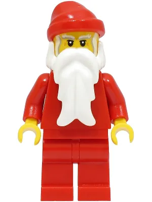 Santa, Red Legs, White Bushy Eyebrows, Crow's Feet