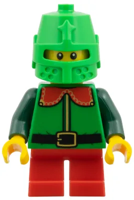 Elf - Green Coat with Red Collar, Bright Green Helmet Castle