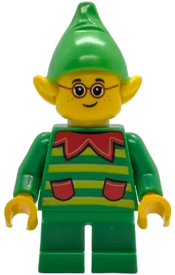 Elf - Green Sweater with Lime Stripes