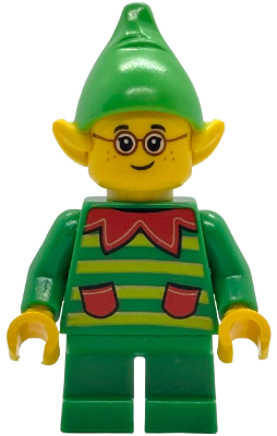 Elf - Green Sweater with Lime Stripes