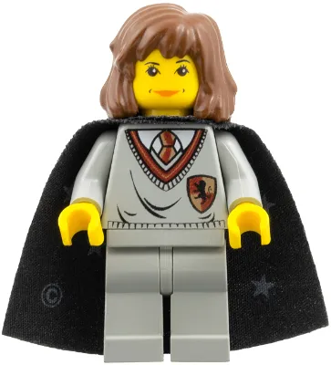 Hermione Granger - Gryffindor Shield Torso, Light Gray Legs, Black Cape with Stars