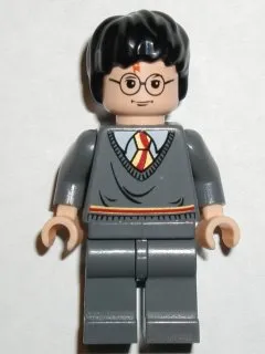 Harry Potter - Gryffindor Stripe Torso, Dark Bluish Gray Legs, Eyebrows in Glasses