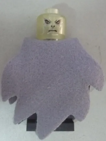 Lord Voldemort - Glow In Dark Trans Head, Dark Bluish Gray Dementor Style Cape