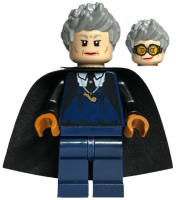 Madam Rolanda Hooch - Dark Blue Outfit, Light Nougat Head, Black Starched Cape
