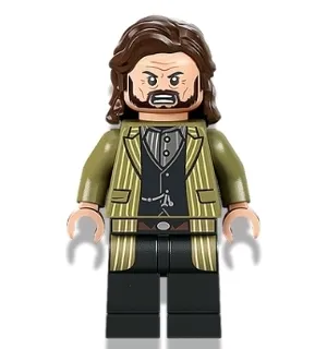 Sirius Black - Dark Brown Hair, Olive Green Jacket