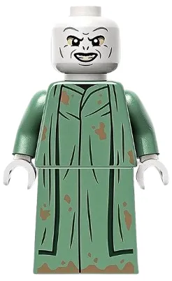 Lord Voldemort - Sand Green Robe, Printed Skirt