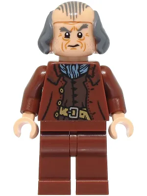 Argus Filch - Bald on Top, Reddish Brown Jacket, Plain Legs