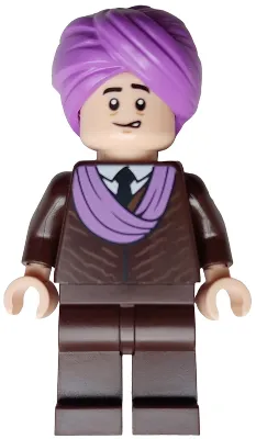 Professor Quirinus Quirrell - Dark Brown Robe, Medium Lavender Turban