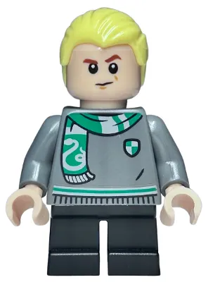 Draco Malfoy - Slytherin Sweater and Scarf, Black Short Legs