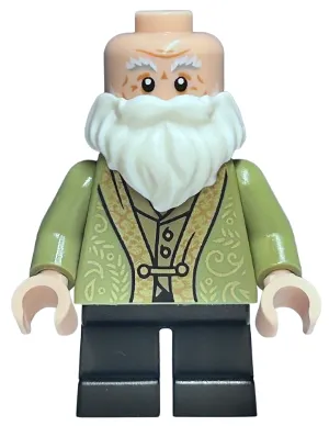Professor Filius Flitwick - Olive Green Suit, Black Short Legs
