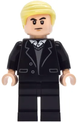 Draco Malfoy - Black Suit, Dark Bluish Gray Sweater