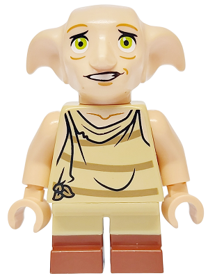Dobby (Elf) - Light Nougat, Open Mouth Worried, Reddish Brown Boots