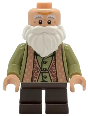 Professor Filius Flitwick - Olive Green Suit, Dark Brown Short Legs
