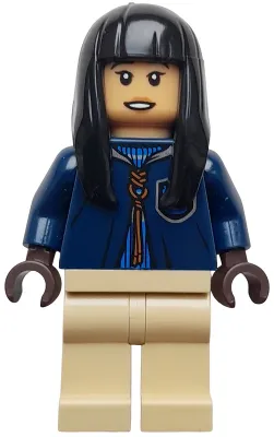 Cho Chang - Dark Blue Ravenclaw Quidditch Robe over Sweater, Tan Legs