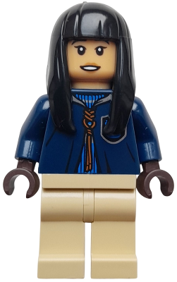 Cho Chang - Dark Blue Ravenclaw Quidditch Robe over Sweater, Tan Legs