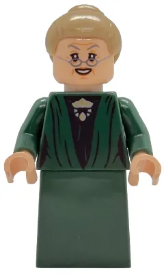 Professor Minerva McGonagall - Dark Green Robe, Plain Skirt, Dark Tan Hair
