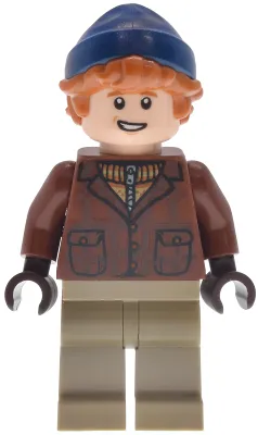 Ron Weasley - Reddish Brown Jacket, Dark Tan Legs, Dark Blue Beanie